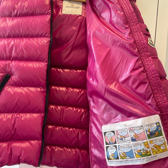NWOT Pink Mocler Hooded Puff Jacket - Picture 5 of 9